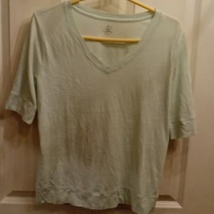 Ann Taylor Live Love Tee Mint Green Size Large